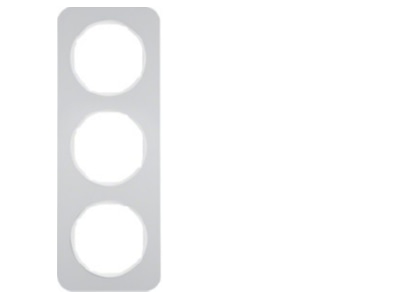 Product image 1 Berker 10132174 Frame 3 gang aluminium

