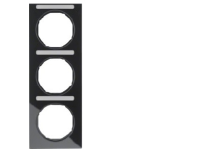 Product image 1 Berker 10132225 Frame 3 gang black
