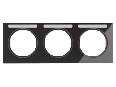 Product image 1 Berker 10132235 Frame 3 gang black
