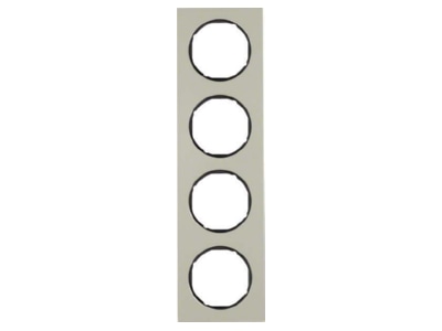 Product image 2 Berker 10142204 Frame 4 gang stainless steel