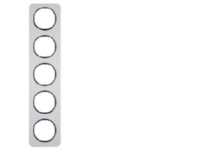 Product image 2 Berker 10152184 Frame 5 gang aluminium