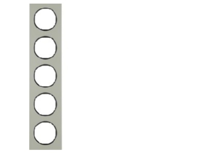 Product image 1 Berker 10152204 Frame 5 gang stainless steel
