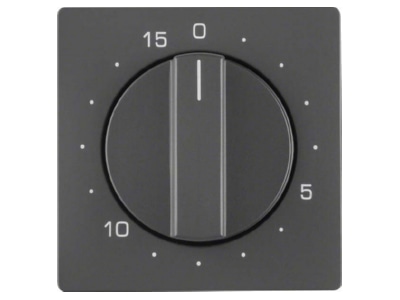 Product image 1 Berker 16326086 Cover plate for time switch anthracite
