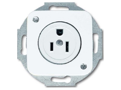 Produktbild Busch Jaeger 3016 EUC 214 101 Steckdosen Einsatz aws mit Zentralscheibe