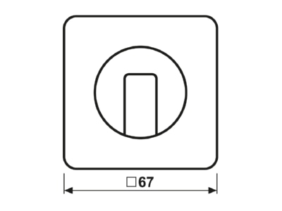 Ma�zeichnung 1 Jung CD 1541 GB Abdeckung fuer Drehschalter
