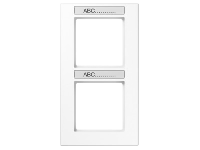 Produktbild Jung AC 582 BFNA WW Rahmen 2 f Schriftf  senkr alpinweiss