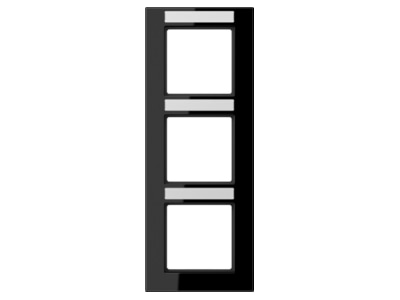 Produktbild Jung AC 583 BFNA SW Rahmen 3 f Schriftf  senkr schwarz