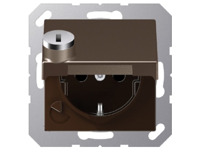 Produktbild Jung A 1520 BFKLSL MO SCHUKO Steckdose 16A 250V Klappdeckel