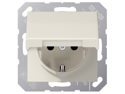 Produktbild Jung ABAS 1520 KIKL SCHUKO Steckdose 16A 250V Klappdeckel