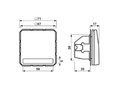 Ma�zeichnung Jung CD 1520 BFNAKL GN SCHUKO Steckdose 16A 250V Klappdeckel
