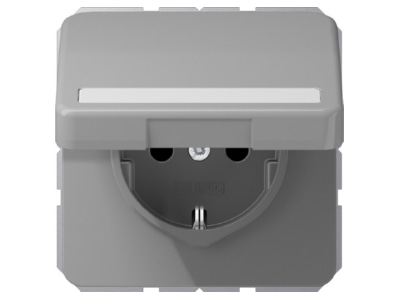 Produktbild Jung CD 1520 BFNAKL GR SCHUKO Steckdose 16A 250V Klappdeckel