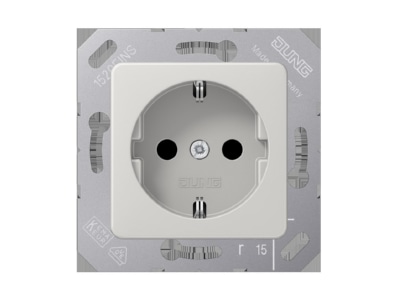 Produktbild Jung CD 5120 BF LG SCHUKO Steckdose 16A 250V 50x50mm Klappdeckel