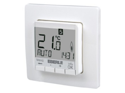 Product image Eberle FIT 3Rw   weiss Room clock thermostat
