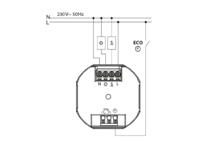 Schaltbild Eberle FITnp 3Rw   weiss UP Thermostat