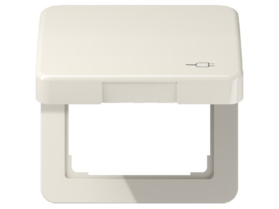 Product image Jung CD 590 KL SOC Frame 1 gang cream white
