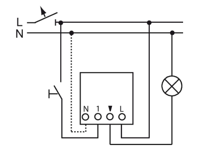 Wiring plan 5 Busch Jaeger 6401 U 102 Electronic switch relay
