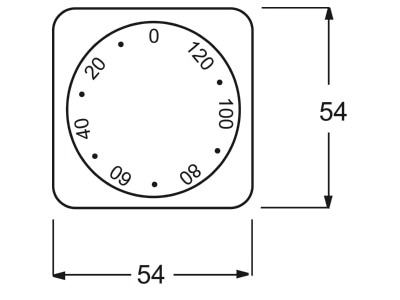 Mazeichnung Busch Jaeger 1771 212 102 Zentralscheibe ws Zeitschaltuhr 120Min
