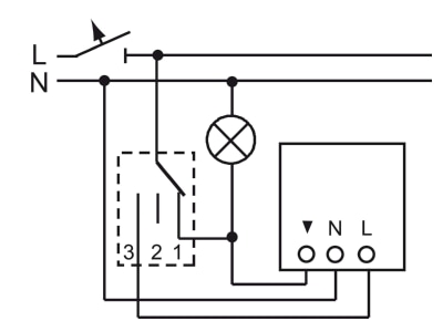 Connection diagram 8 Busch Jaeger 6853 AGM 204 Movement sensor 12m
