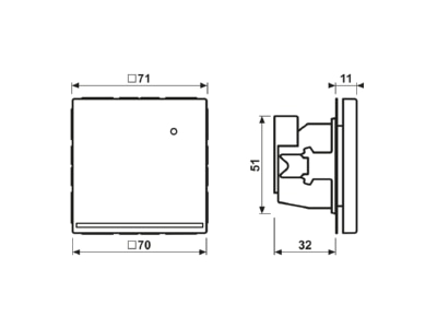 Ma�zeichnung Jung LC 1539 O LNW202 LED Orientierungslicht