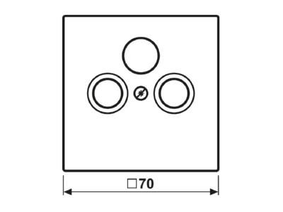 Dimensional drawing Jung LC 990 SAT263 Plate SAT