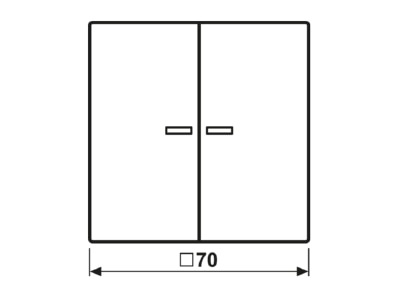 Ma�zeichnung Jung LC 995 KO5218 Wippe 2fach m  Lichtleiter