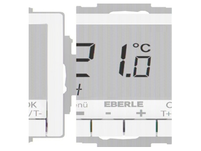 Produktbild 1 Eberle UTE4100Rw RAL9016G55 UP Thermostat Hinterleuchtung weiss