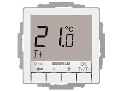 Produktbild 2 Eberle UTE4100Rw RAL9016G55 UP Thermostat Hinterleuchtung weiss