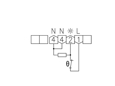 Anschlussbild Alre it RTBSB 001 000 01 Raumtemperaturregler 530 Grd C  230VAC