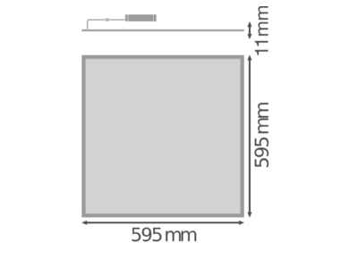 Ma�zeichnung Ledvance BIO HCLPL600S40WTWD  LED Panel M600 HCL  TW  DALI