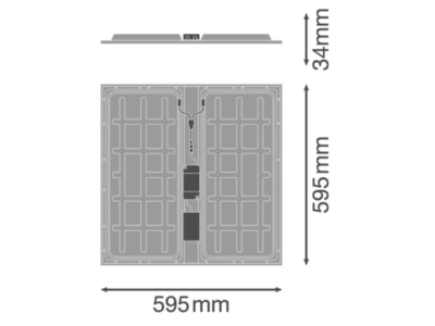 Ma�zeichnung Ledvance PL PROT 600P36W830PS LED Panel M600 830