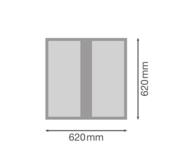 Ma�zeichnung Ledvance PLPR 625P36840U19PS LED Panel M625 840