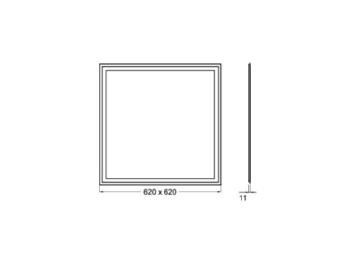 Ma�zeichnung Brumberg 32057074 LED Panel M625 4000K