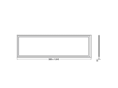 Ma�zeichnung Brumberg 32060073 LED Panel 3000K