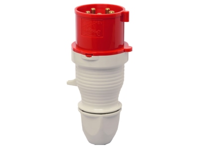 Product image 1 Walther 230SL CEE plug 32A 5p 6h 400 V  50 60 Hz  red

