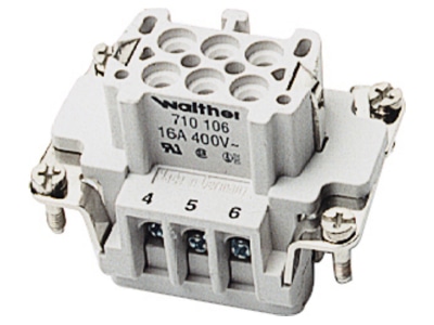 Produktbild 2 Walther 710106 Buchseneinsatz B6 0 5 2 5 20 14AWG