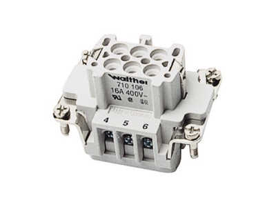 Produktbild 3 Walther 710106 Buchseneinsatz B6 0 5 2 5 20 14AWG