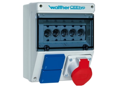 Produktbild 1 Walther 6920110 Steckdosenkombination Kunststoff  Wandgeh 