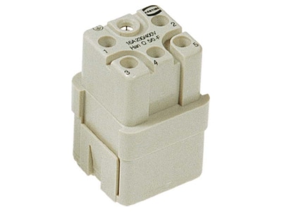 Product image 1 Harting 09 12 005 3101 Socket insert for connector 5p
