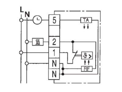 Schaltbild Eberle RTR E 6145 Temperaturregler