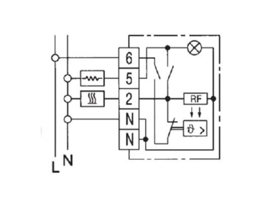 Schaltbild Eberle RTR E 6181 Temperaturregler