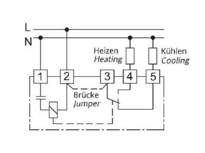 Schaltbild Eberle AZT A 524 410 Allzweckthermostat