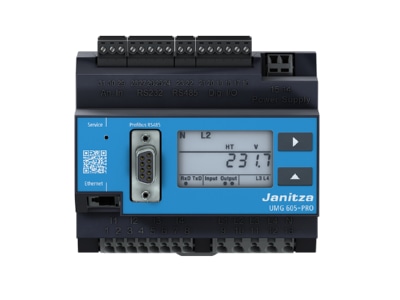 Product image front 1 Janitza UMG 605 PRO50 110VAC Power quality analyser digital
