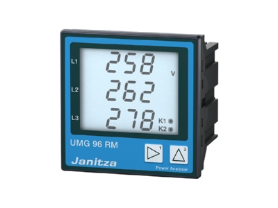 Product image view left 2 Janitza UMG 96RM P  5222065 Power quality analyser digital UMG 96RM P 5222065

