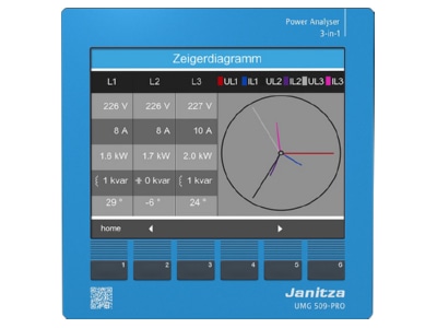 Product image front 1 Janitza UMG 509  5226001 Multifunction measuring instrument UMG 509 5226001
