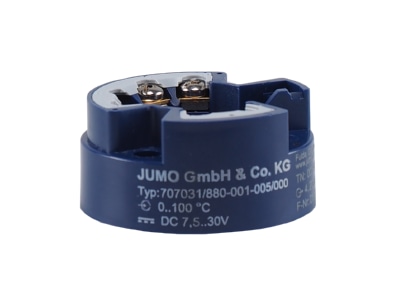 Angled view 2 Jumo 00394779 Temperature control relay DC 7 5   30V
