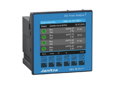 Product image view on the right 1 Janitza UMG96PA MID  Power quality analyser graphic

