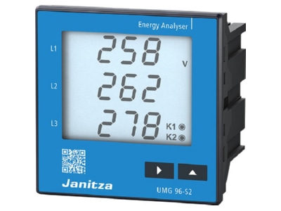 Product image view left 1 Janitza UMG 96 S2 Power quality analyser digital
