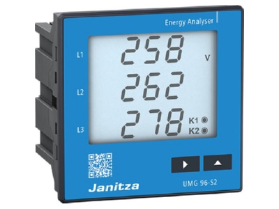 Product image view on the right 2 Janitza UMG 96 S2 Power quality analyser digital