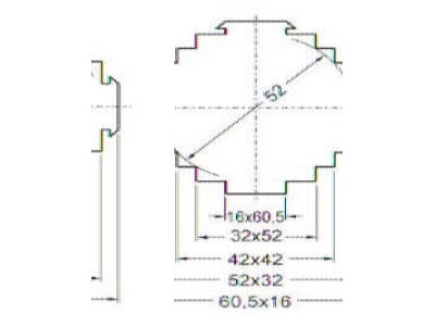 Dimensional drawing 1 Celsa AST615 8 1000 5AK0 5 Amperage measuring transformer
