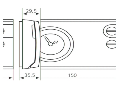 Mazeichnung Theben RAM 782 Uhrenthermostat Ramses